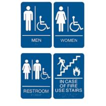 Plastic Restroom & Access Signs Image